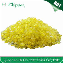 Crushed Yellow Glass Chips